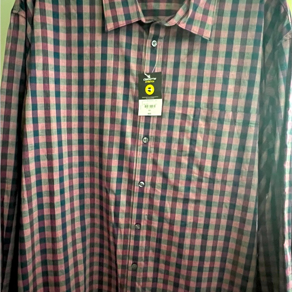 Claiborne Big & Tall Long Sleeve (Stretch) - Size 4XL